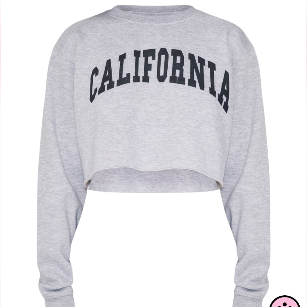 PLT California Cropped Sweatshirt
